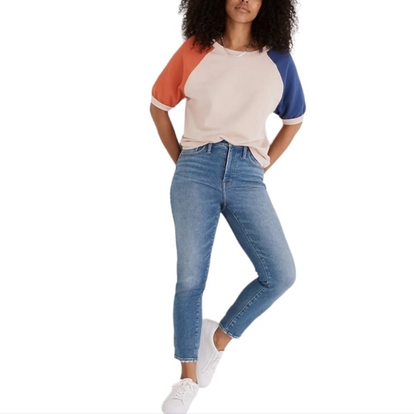 Madewell Denim - Madewell Stovepipe Jeans in Ditmas Wash ankle high waist size 28